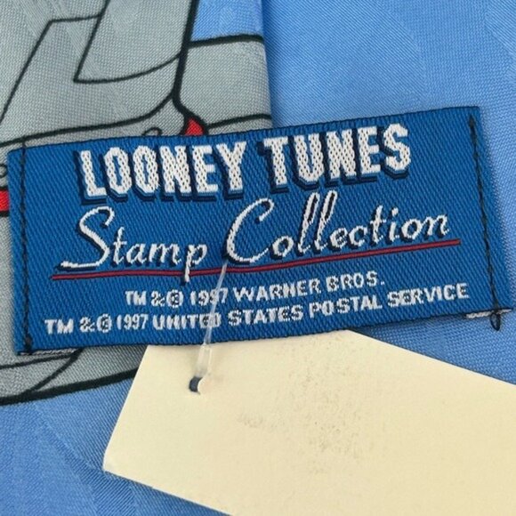 Looney Tunes Stamp Collection Bugs Bunny Drop Mail Tie 1997 - Picture 12 of 15
